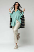 Mint Asana Silky Shirt - Sale