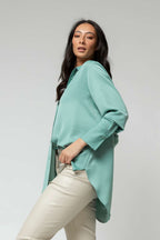 Mint Asana Silky Shirt - Sale