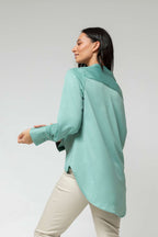 Mint Asana Silky Shirt - Sale