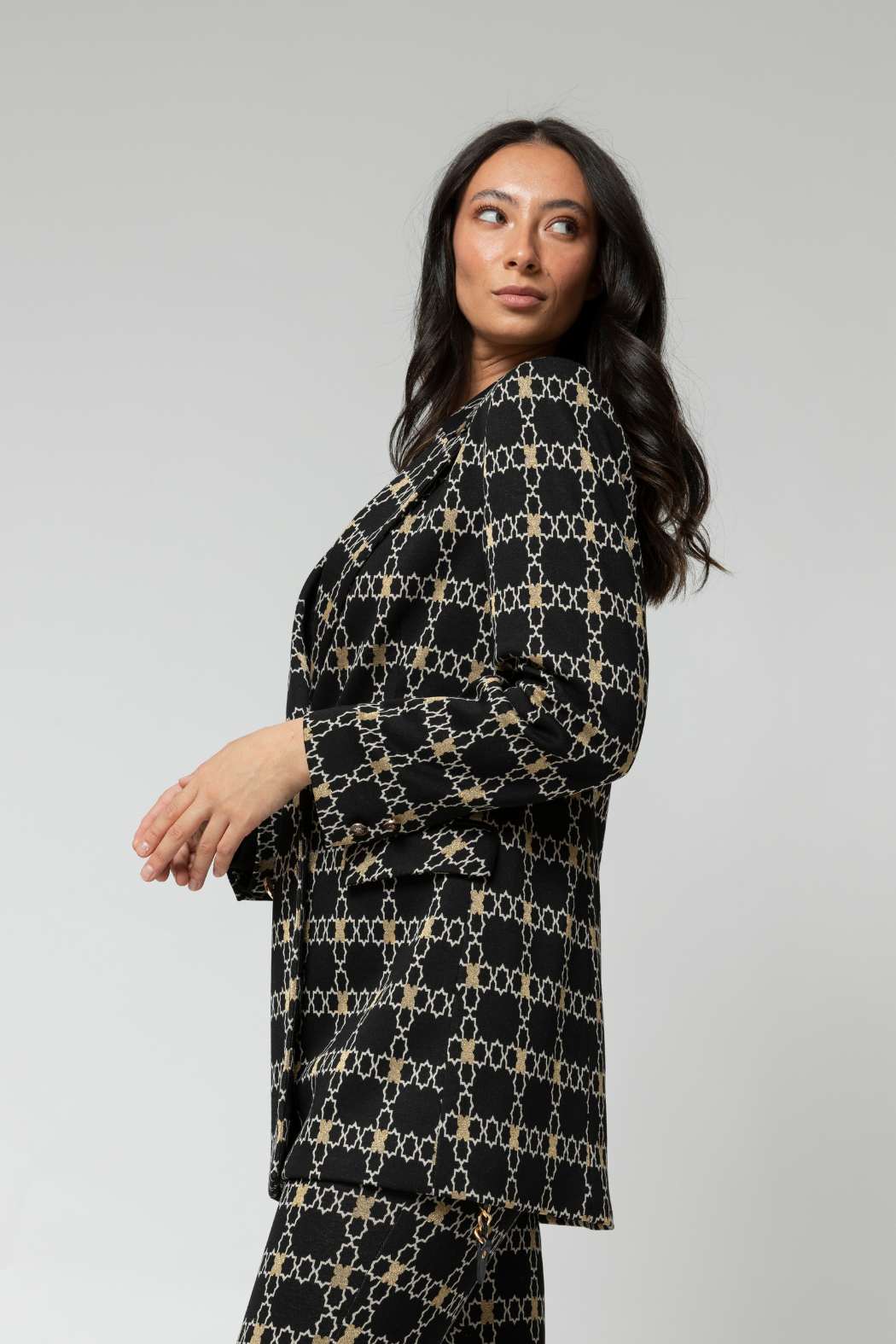 Black Gold Classic Double Breasted Blazer