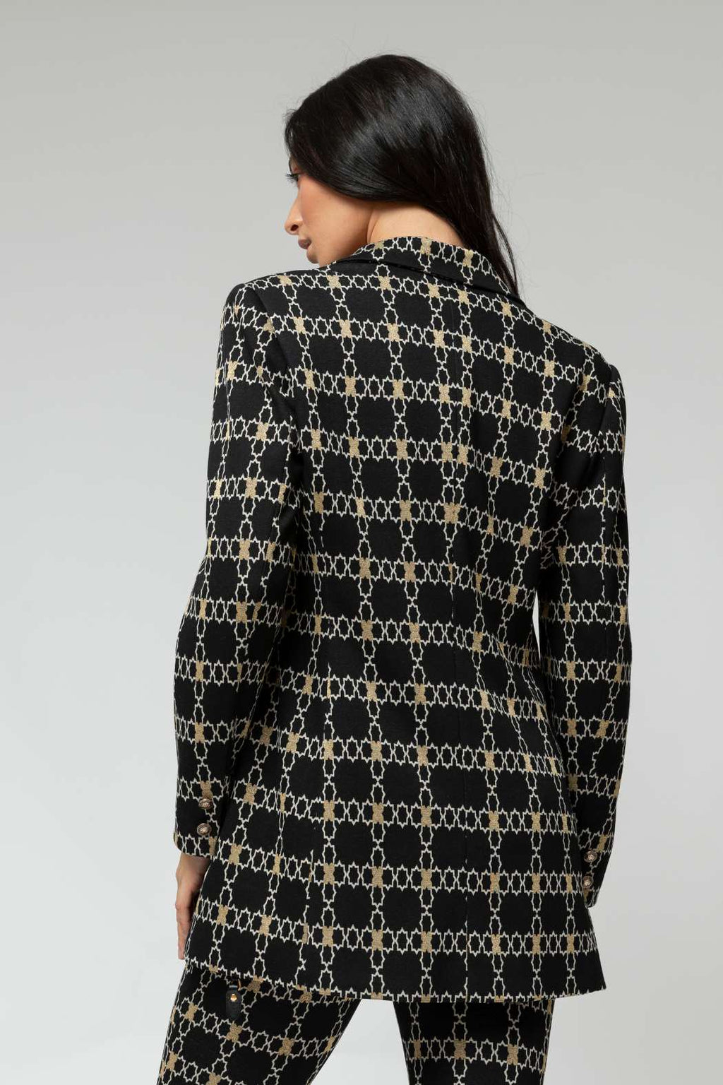 Black Gold Classic Double Breasted Blazer