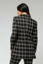 Black Gold Classic Double Breasted Blazer