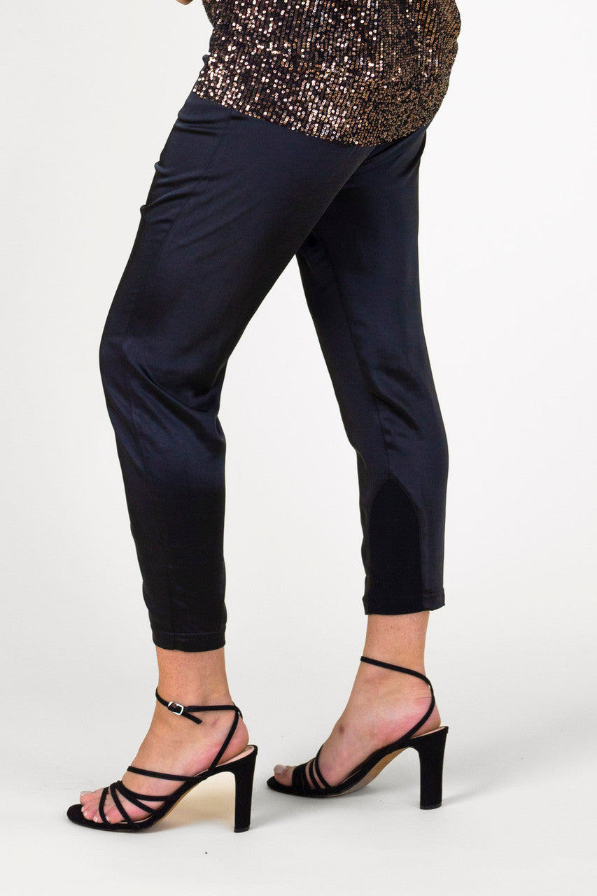 Black Satin Droppies - FINAL SALE