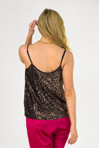 Copper Sequin Cami - Final Sale