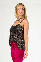 Copper Sequin Cami - Final Sale
