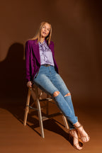 Mid Denim Diamante Jean