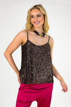 Copper Sequin Cami - Final Sale