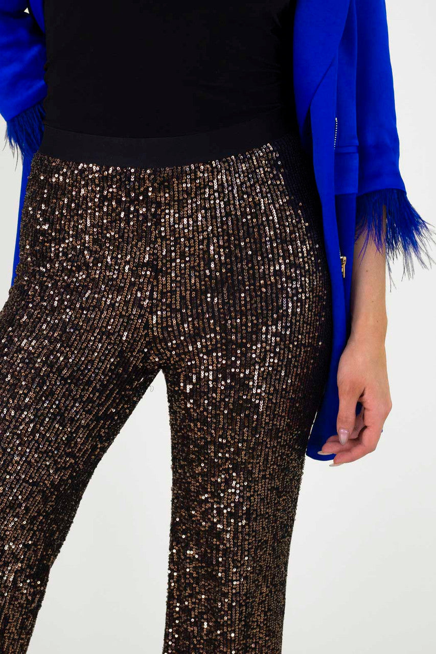 Copper Sequin Flare - Final Sale