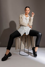 Ivory Double Frill Blouse