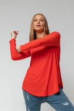 Orange Contour Bell Top