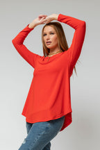 Orange Contour Bell Top