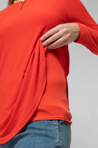 Orange Contour Bell Top