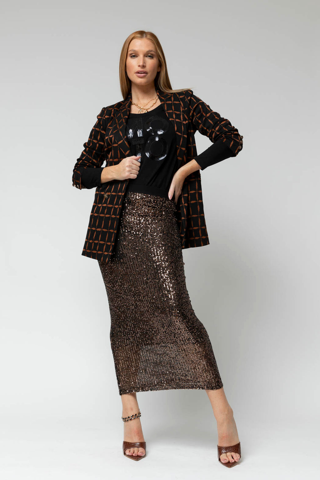 SEQUIN SKIRT 40064 H