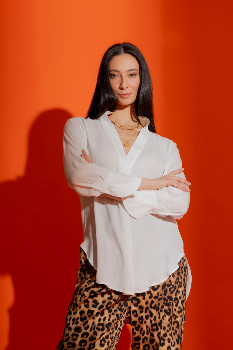 White Blogger Shirt