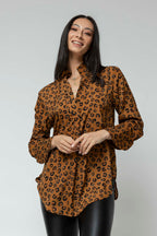 Tan Animal Blogger Shirt
