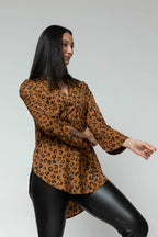 Tan Animal Blogger Shirt