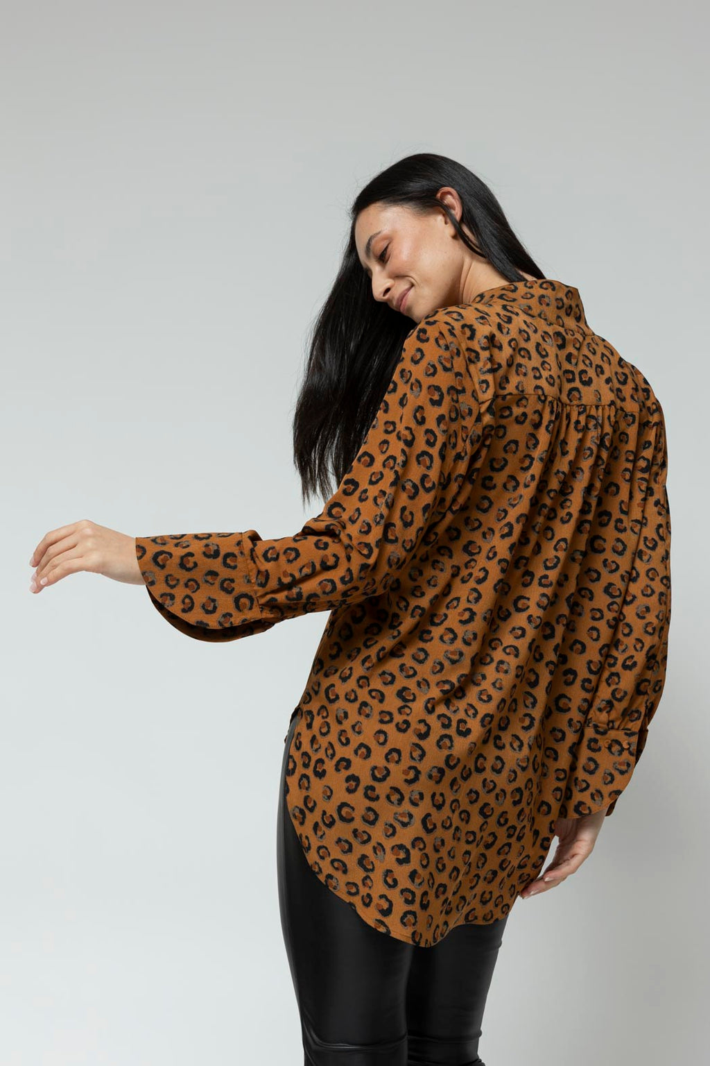 Tan Animal Blogger Shirt