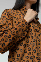 Tan Animal Blogger Shirt