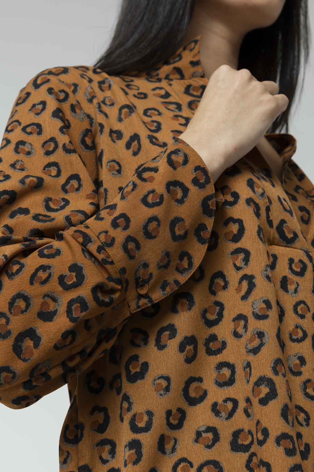 Tan Animal Blogger Shirt