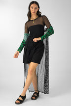 Black Mesh Basic Top - Final Sale