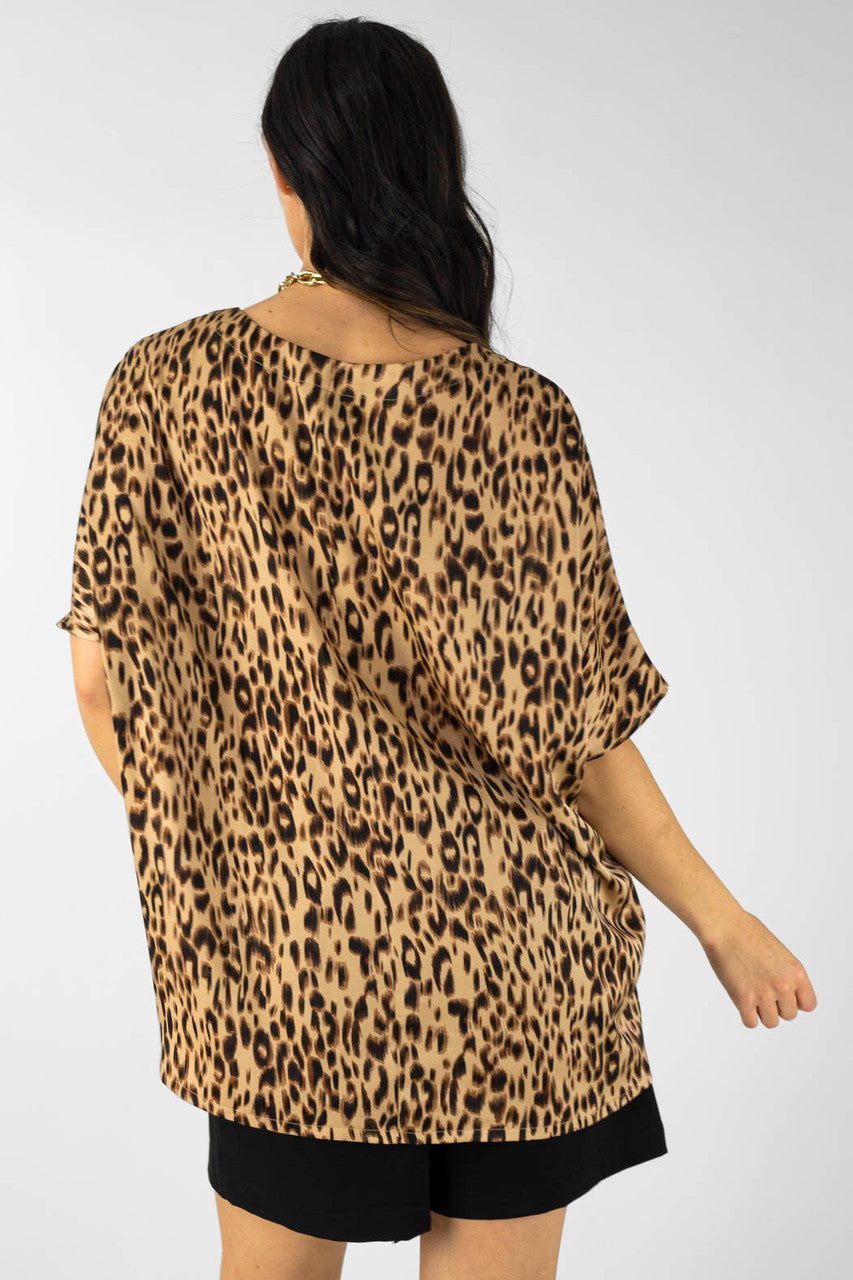 Tan Animal Over Top - Final Sale