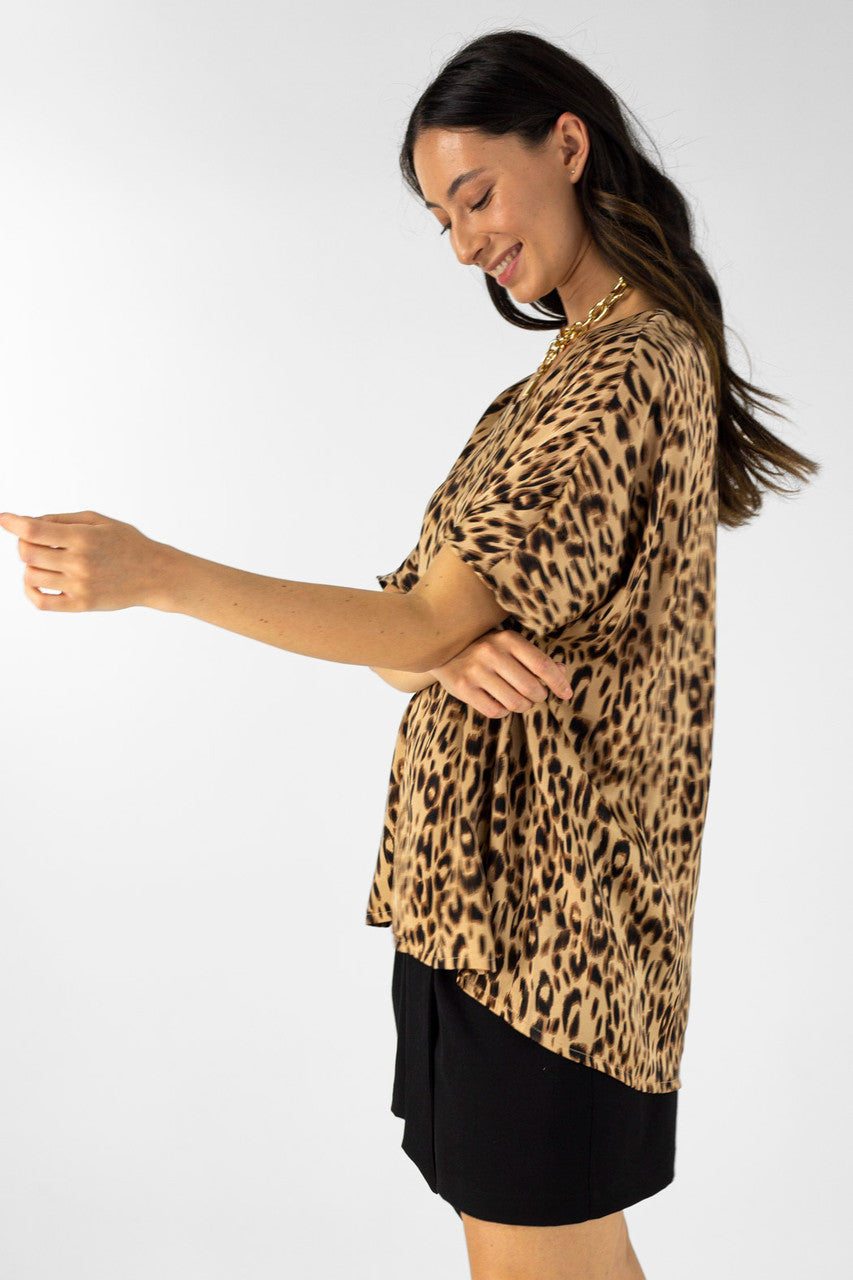 Tan Animal Over Top - Final Sale