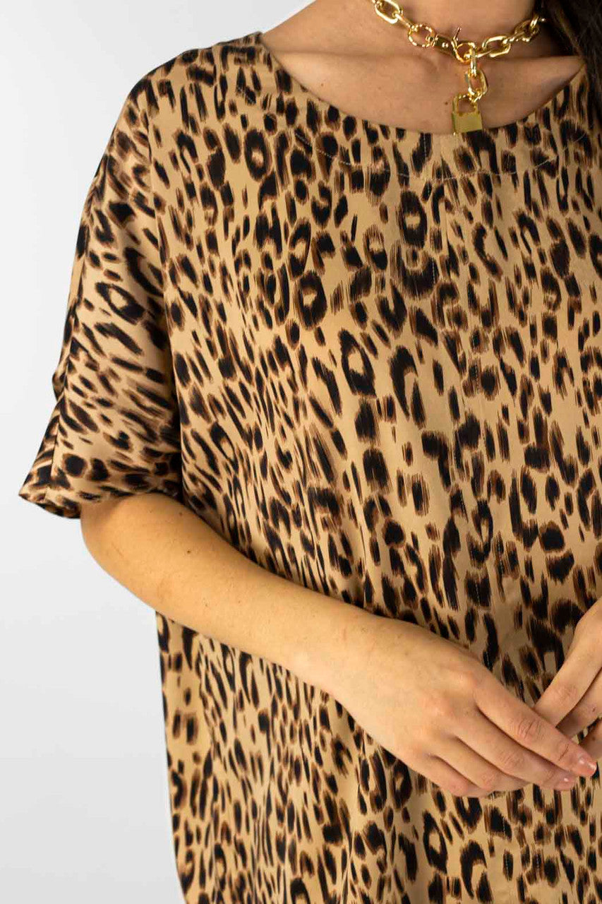 Tan Animal Over Top - Final Sale