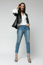 White Silky Bailey Blouse