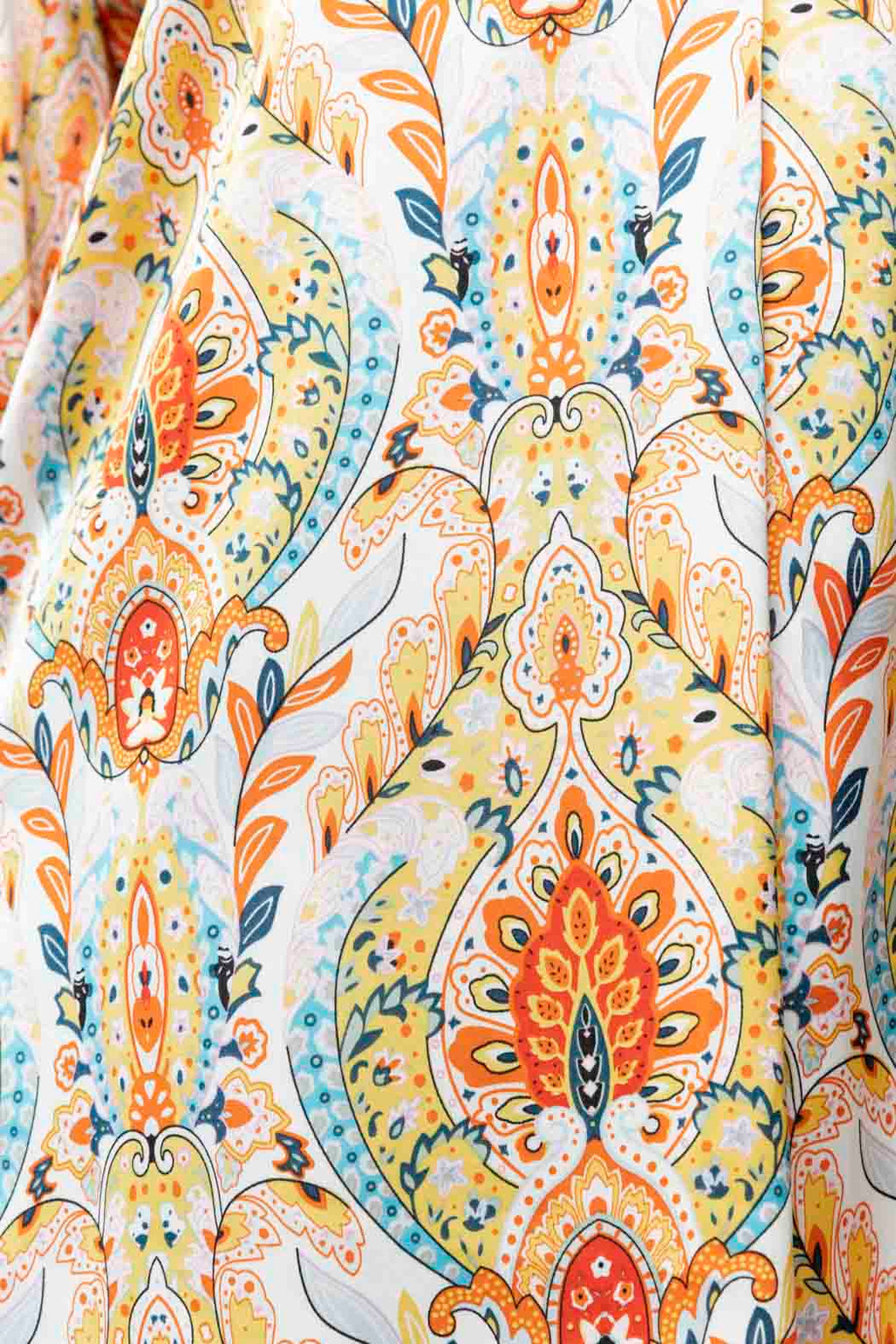 Yellow Blue Paisley Blogger Shirt
