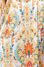 Yellow Blue Paisley Blogger Shirt