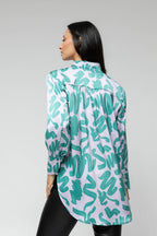 Lilac Green Blogger Shirt