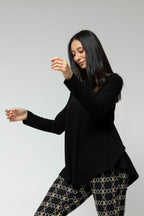 Black Bell Long Sleeve Top