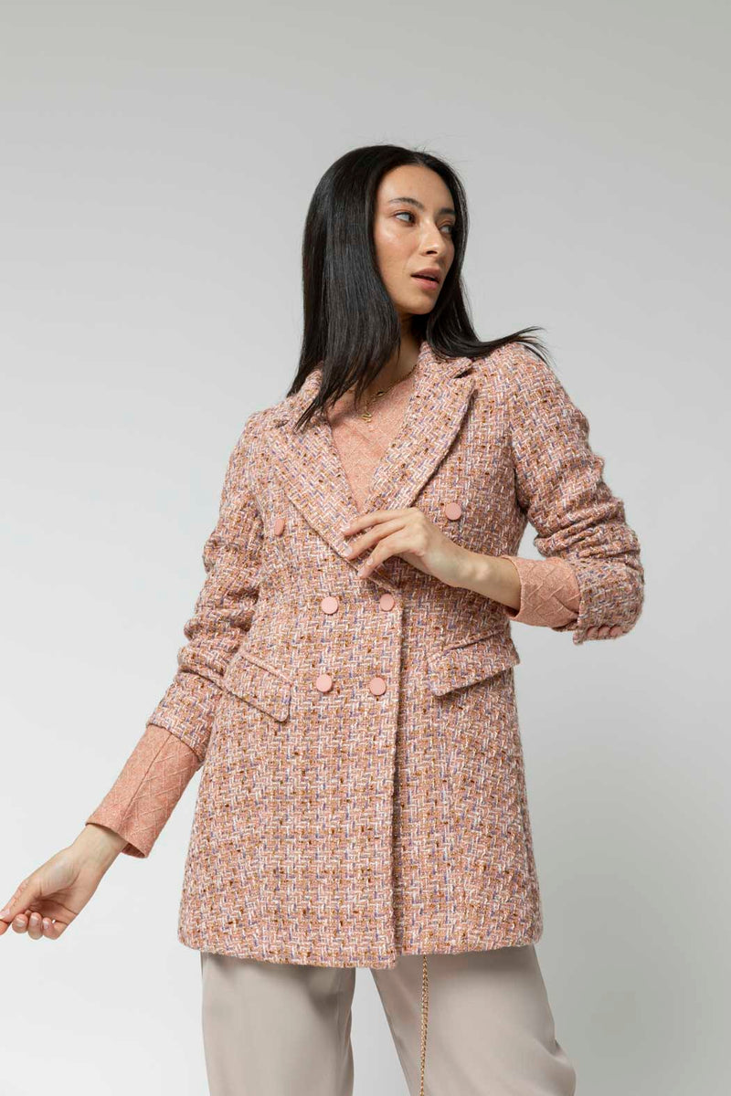 Pink Tweed Blazer