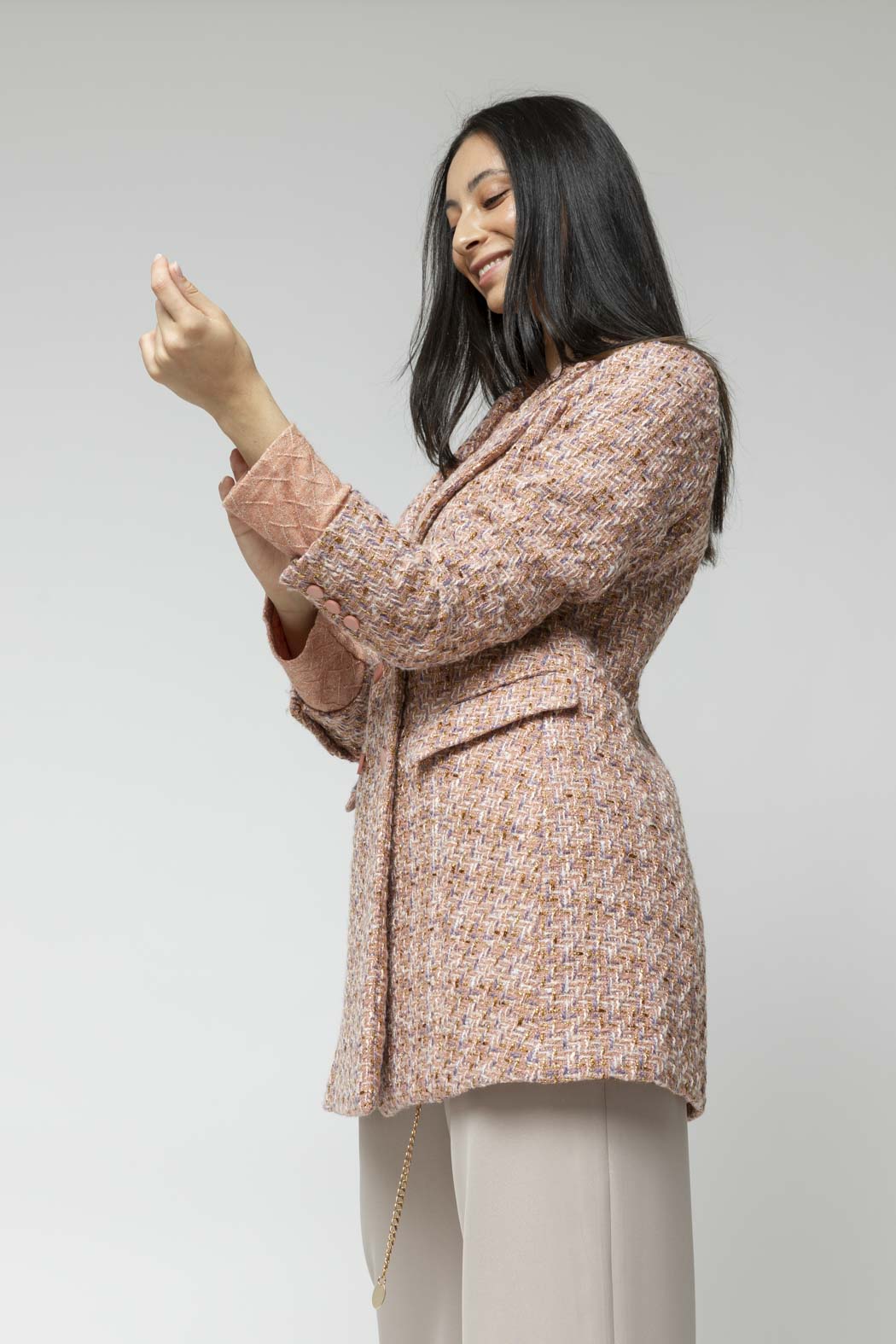 Pink Tweed Blazer