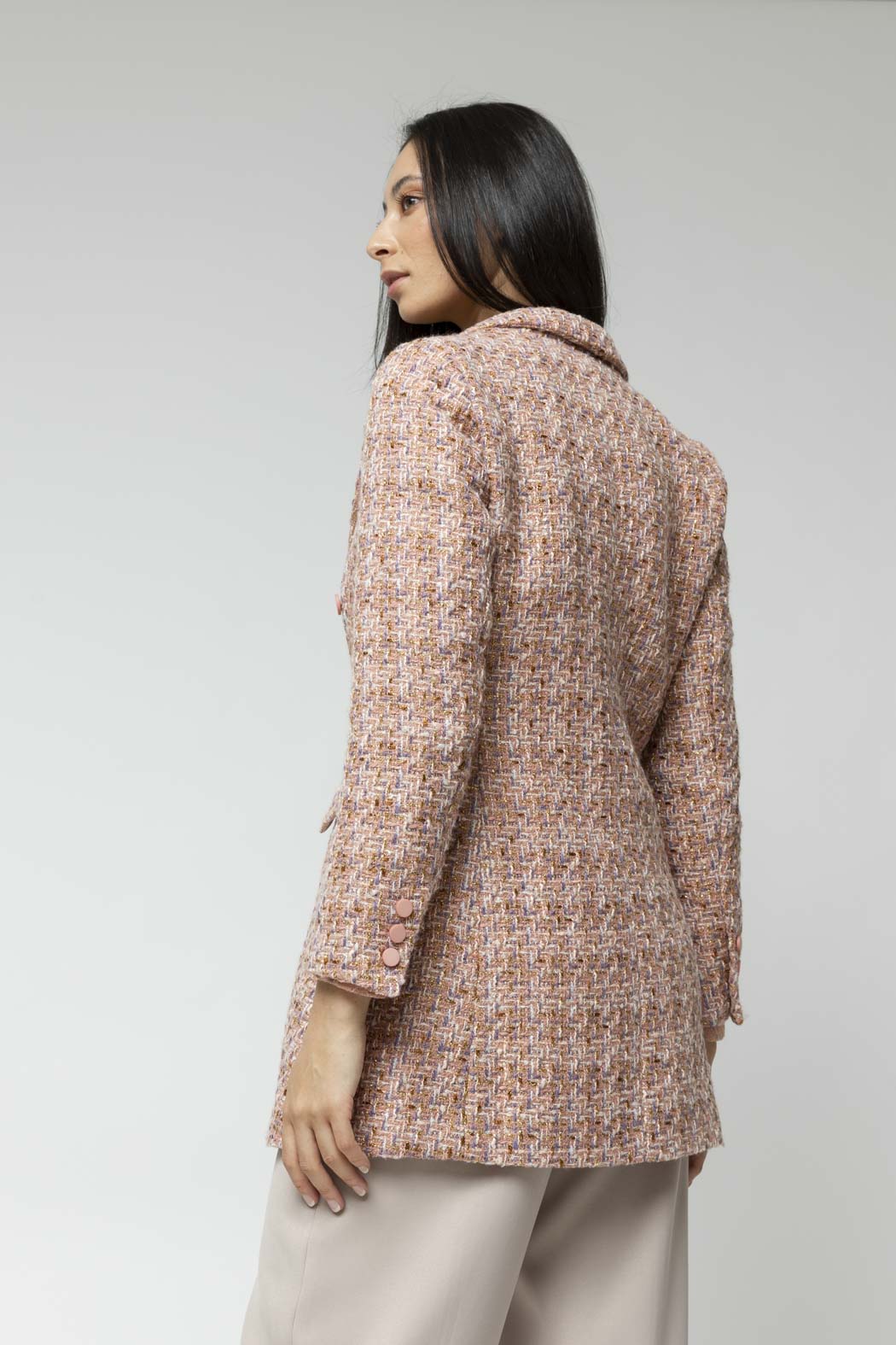 Pink Tweed Blazer