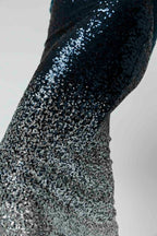 Navy Sequin Ombre Skirt