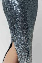 Pewter Sequin Ombre Skirt