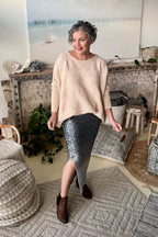 Pewter Sequin Ombre Skirt