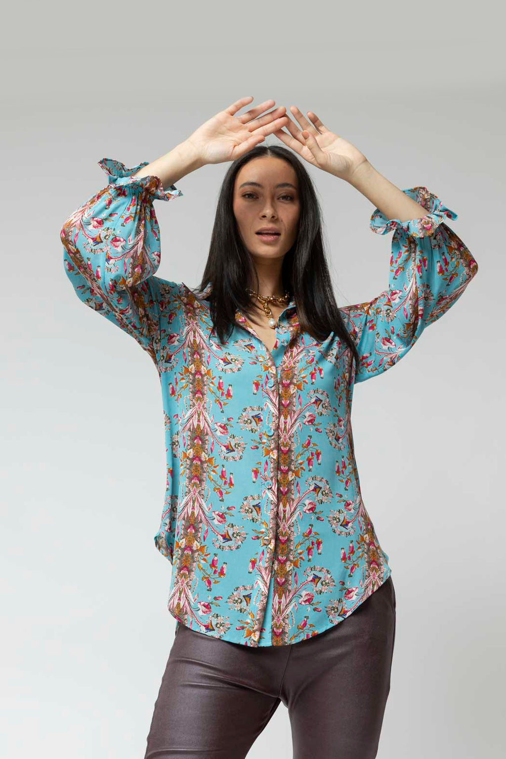 Blue Milano Print Shirt