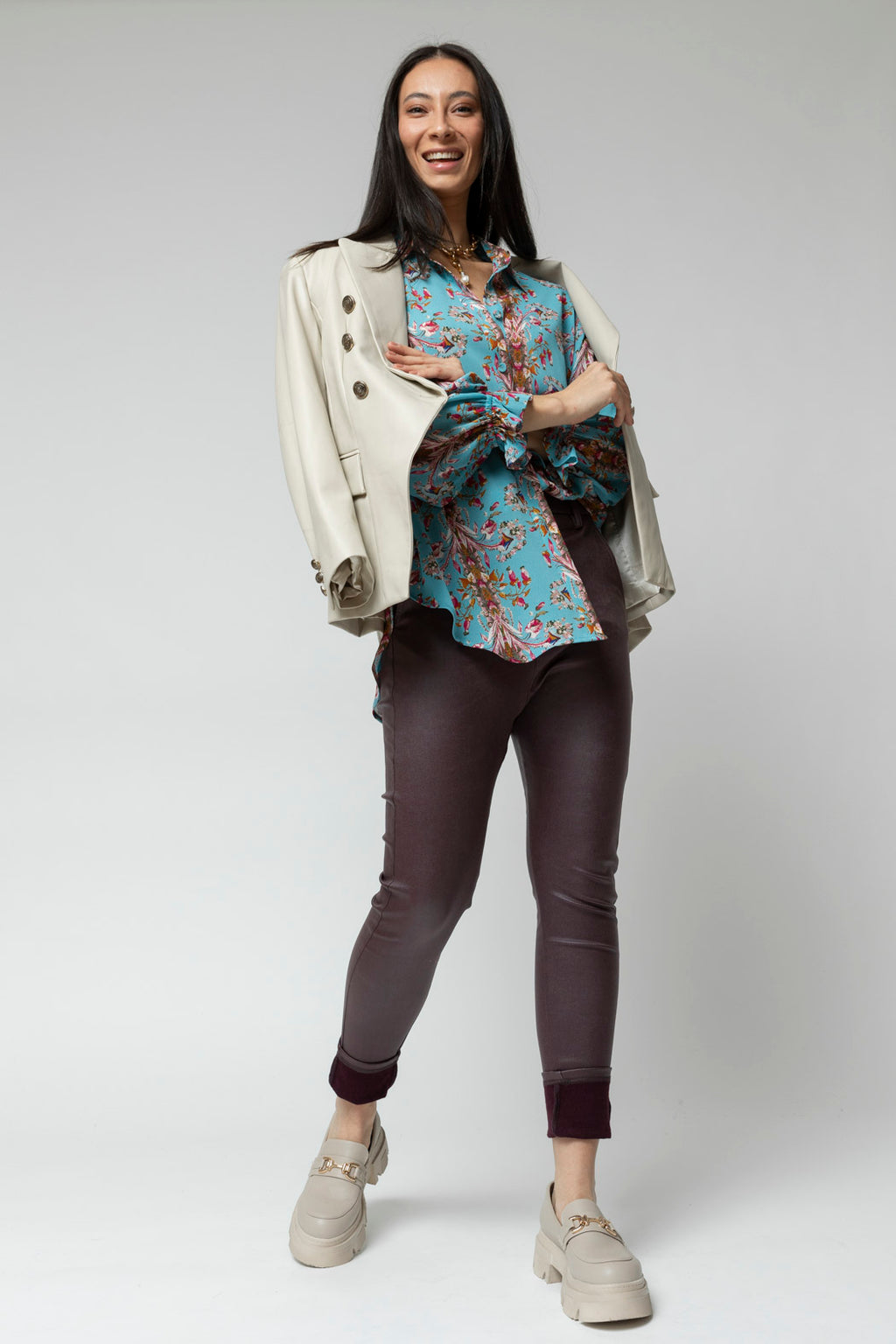 Blue Milano Print Shirt