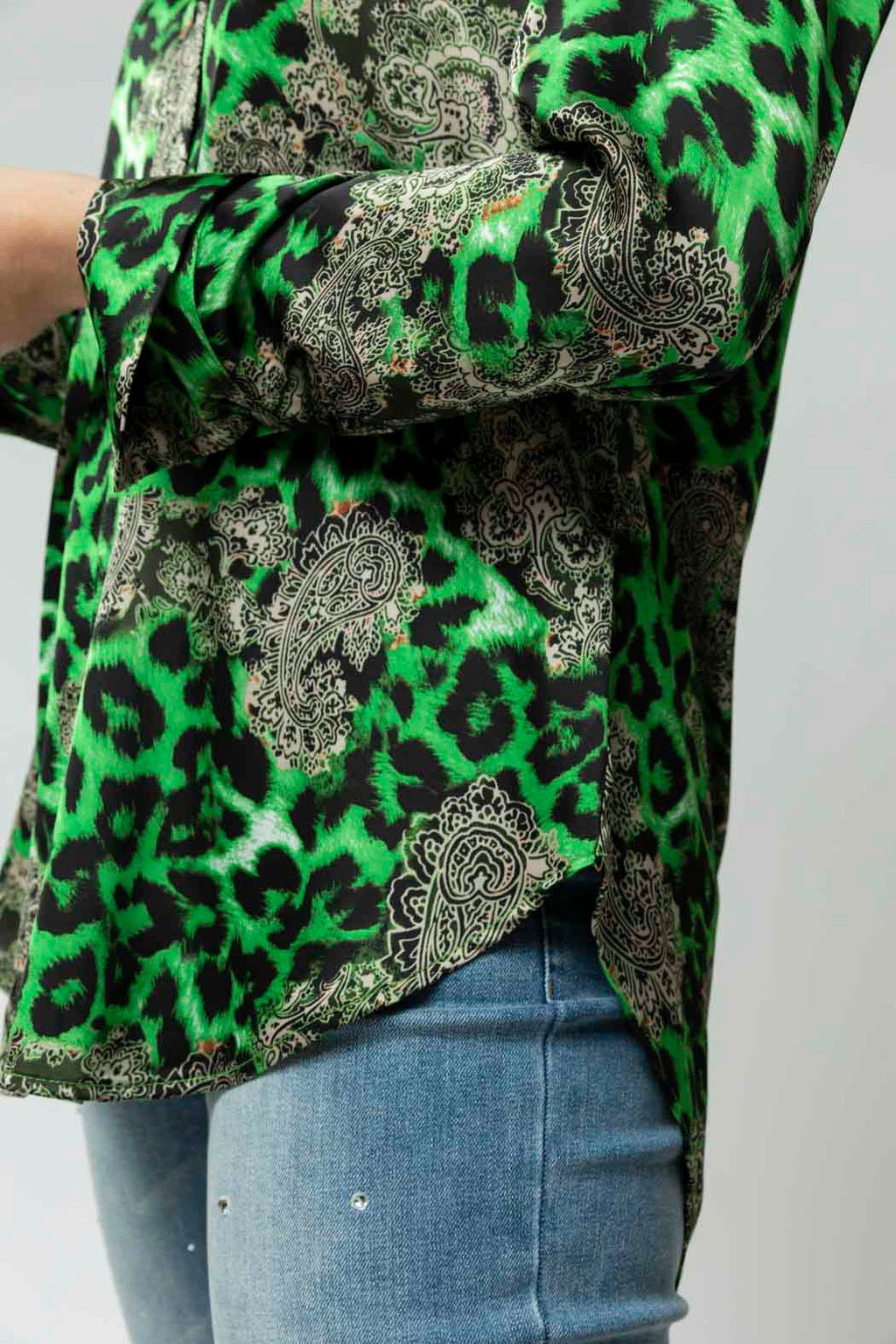 Green Asana Silky Shirt