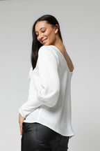 Ivory Reversible Silky Top