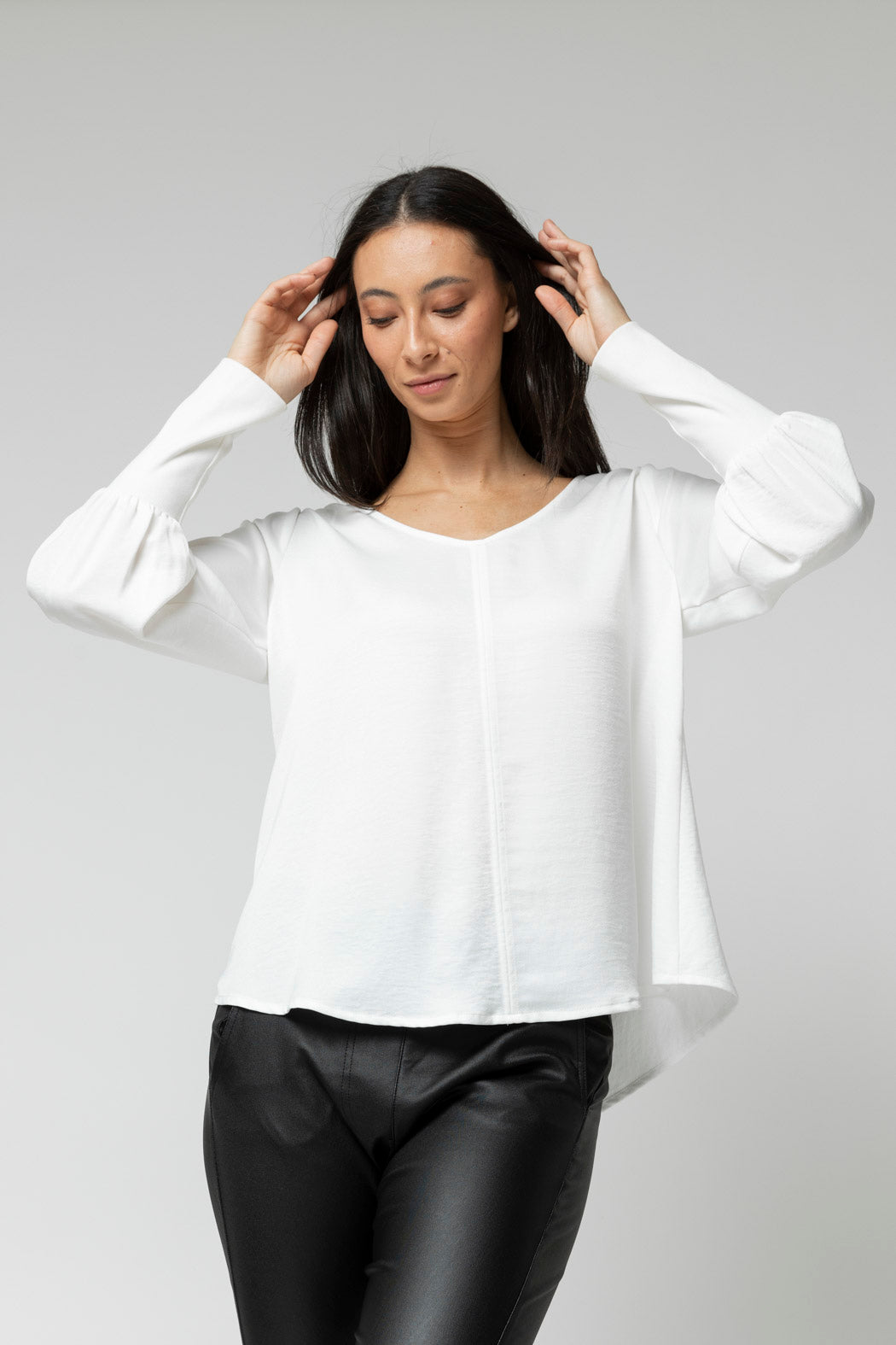 Ivory Reversible Silky Top