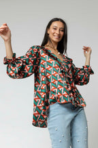 Teal Victoria Blouse