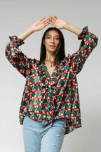 Teal Victoria Blouse