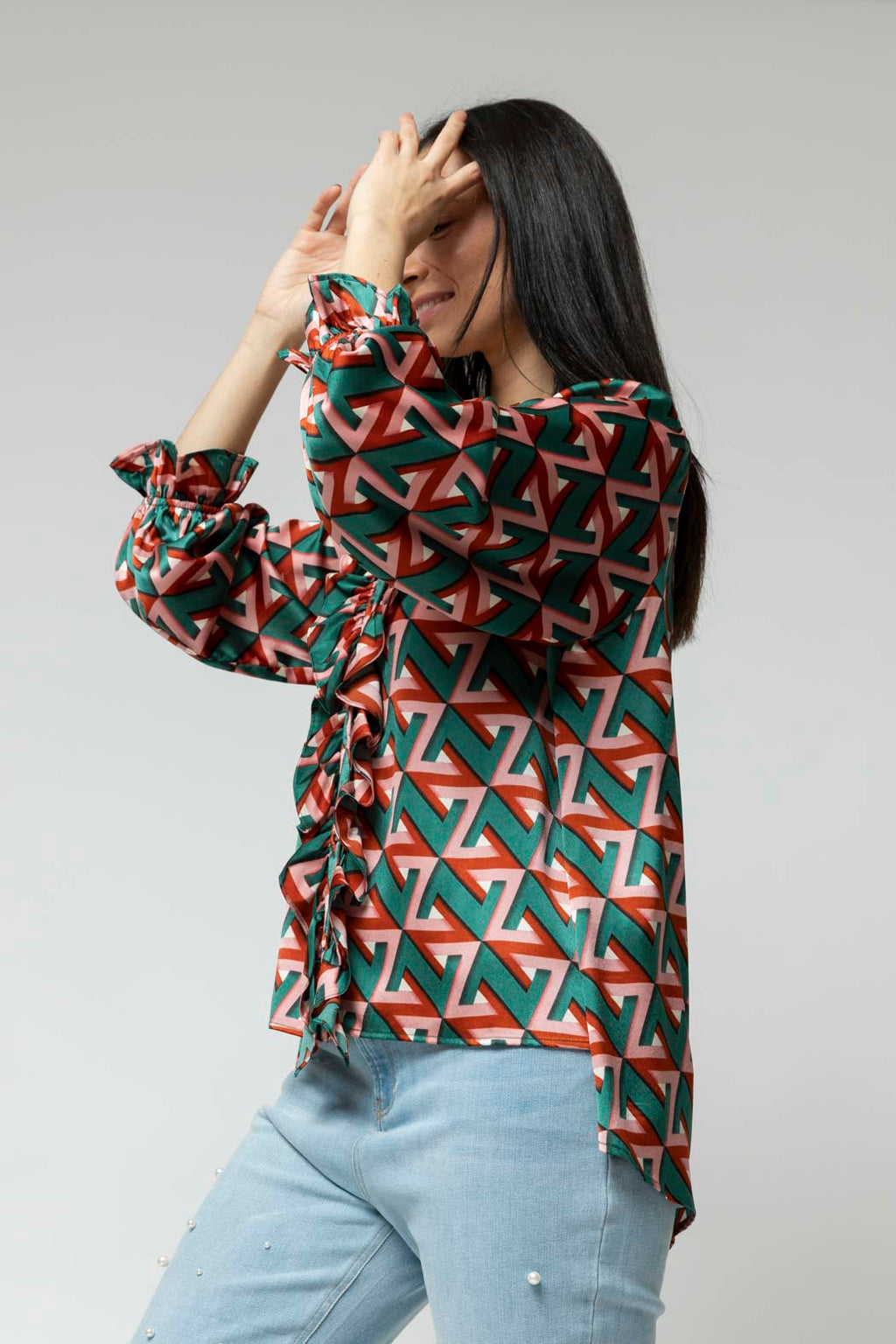 Teal Victoria Blouse