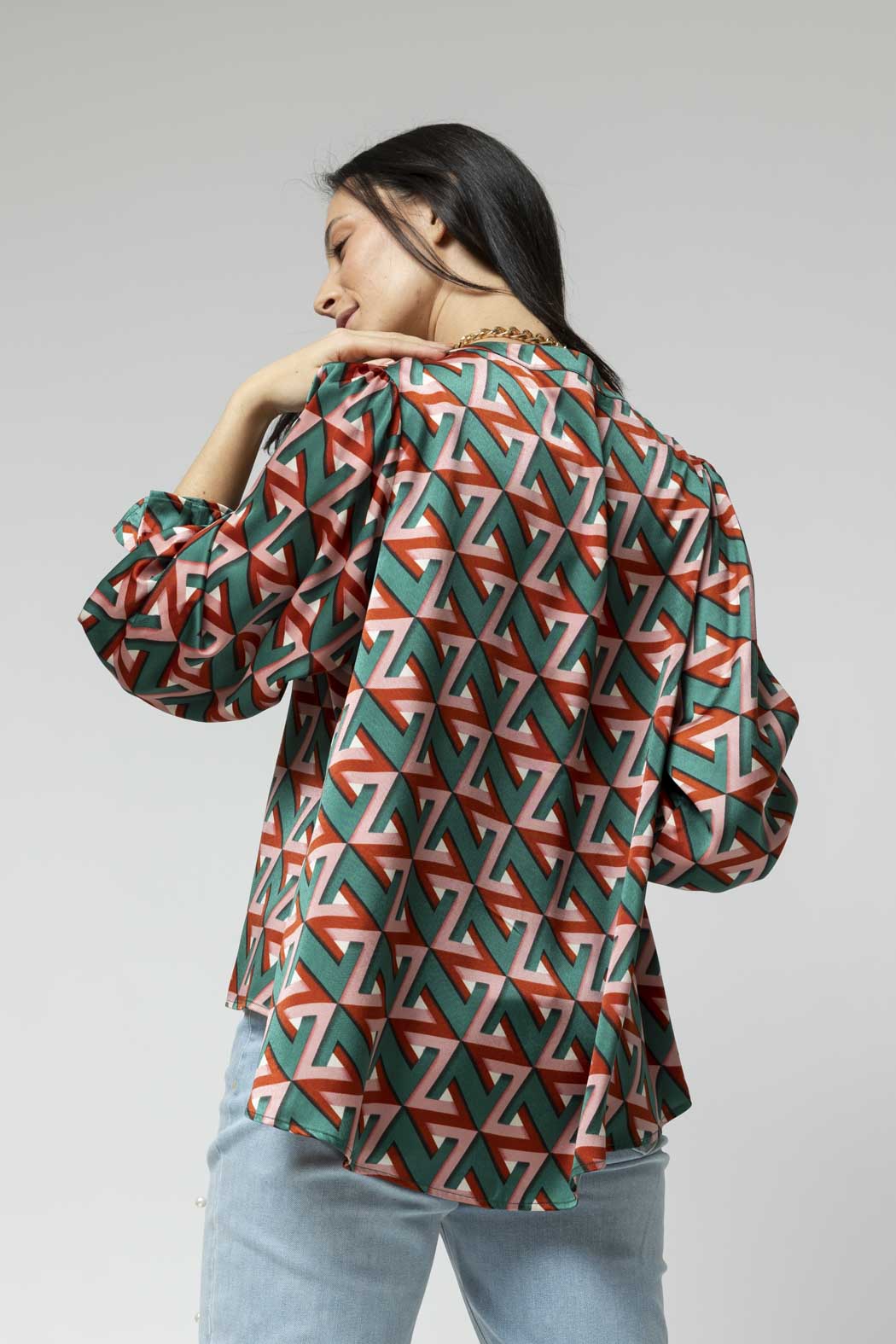 Teal Victoria Blouse