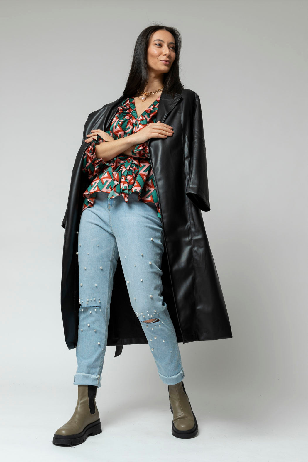 Teal Victoria Blouse