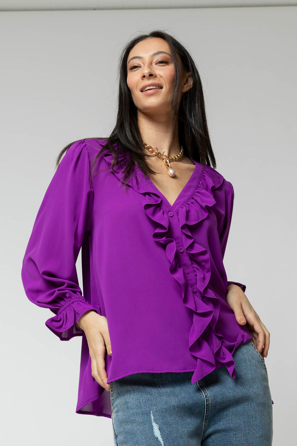 Purple Victoria Blouse