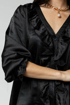 Black Victoria Blouse